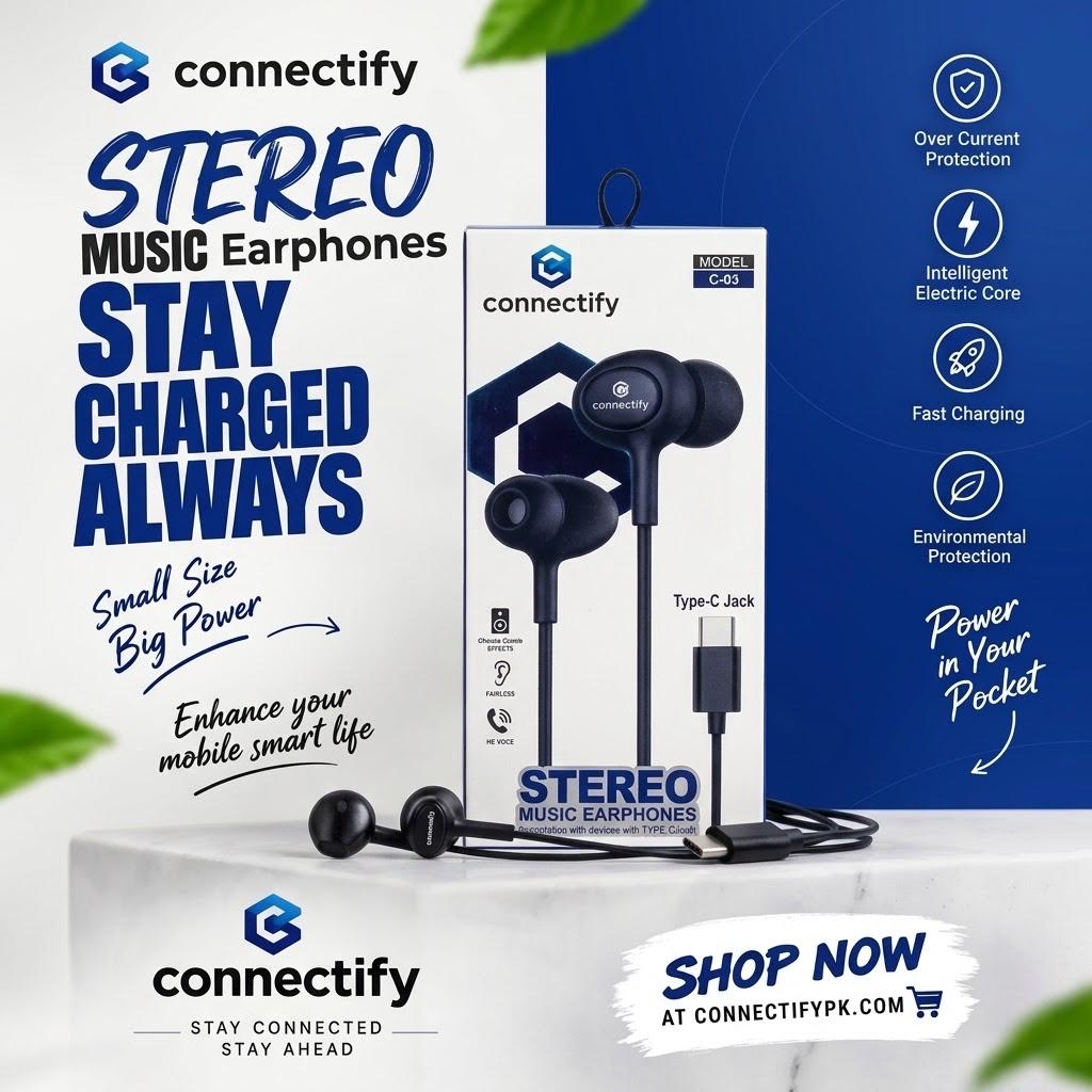 CON-03 STEREO MUSIC EARPHONES