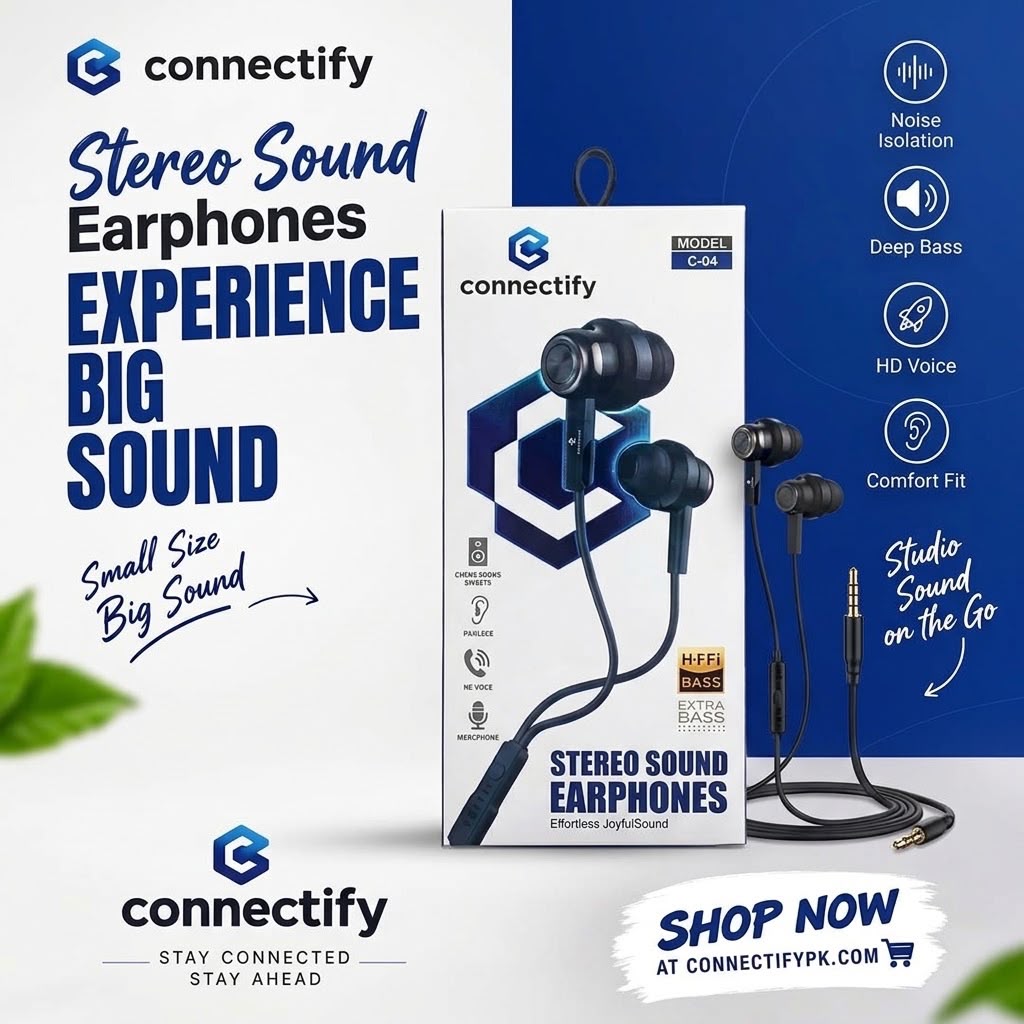 CON-04 STEREO SOUND EARPHONES